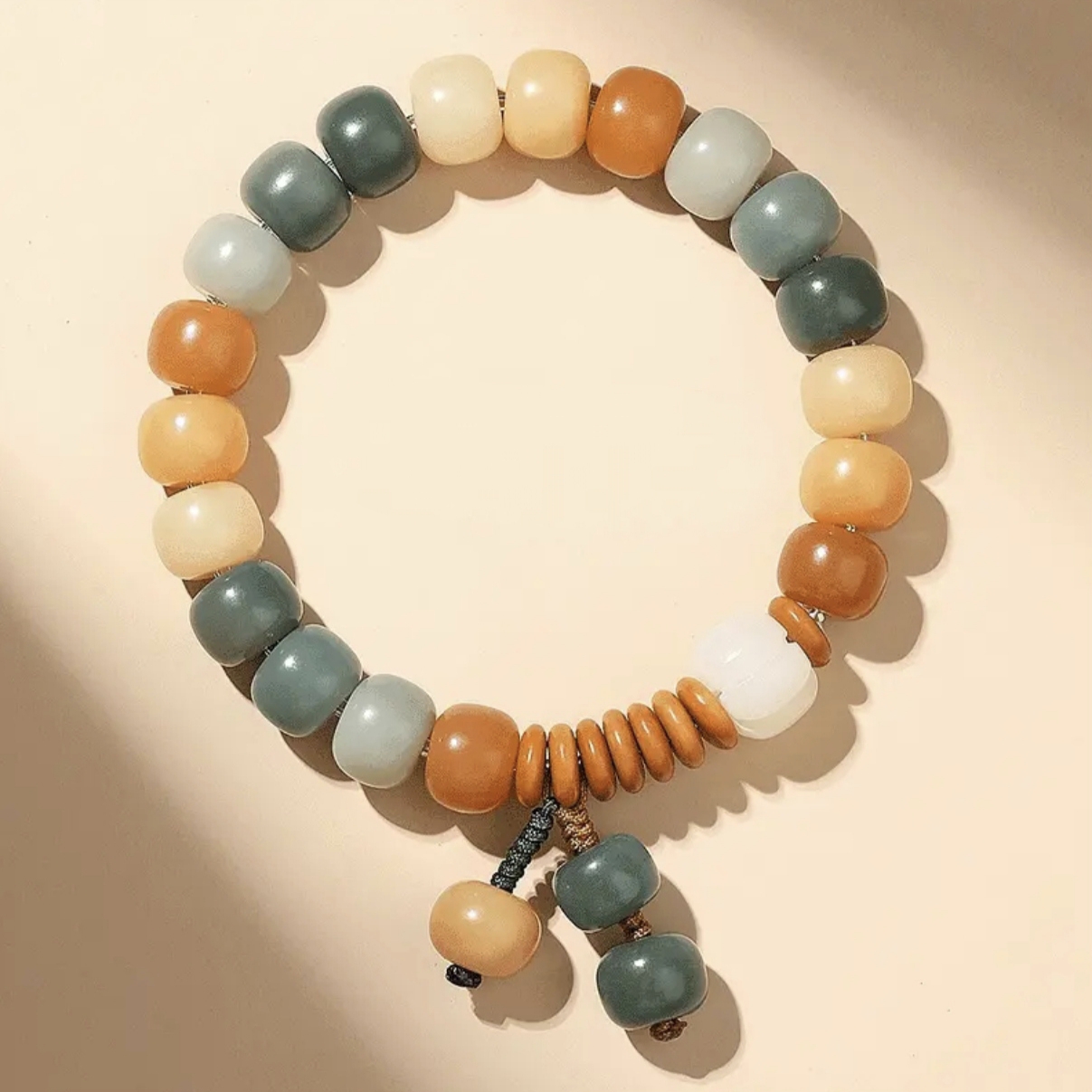 糖心老料多色菩提单圈手串无礼盒-32358