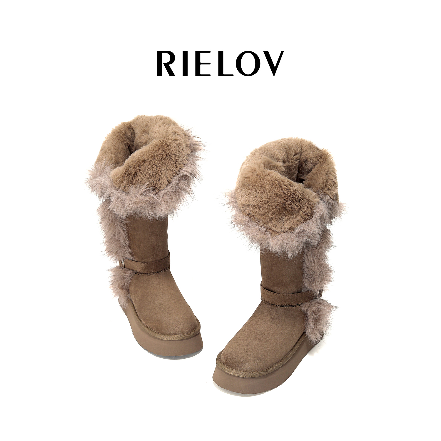 【RIELOV】增高5cm时尚潮流百搭女士雪地靴8305 