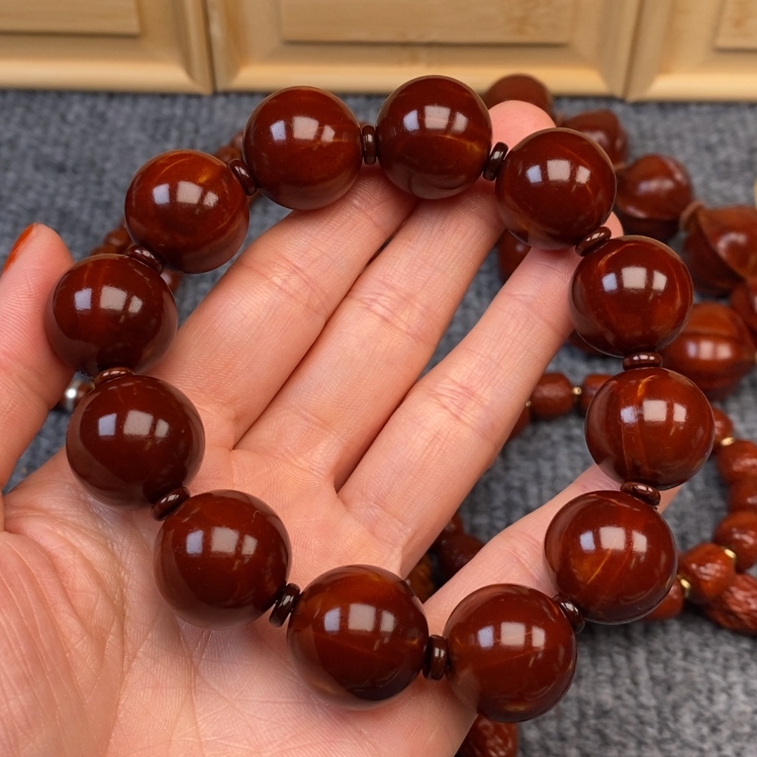 1***9手串/手链橄榄核四花光柱