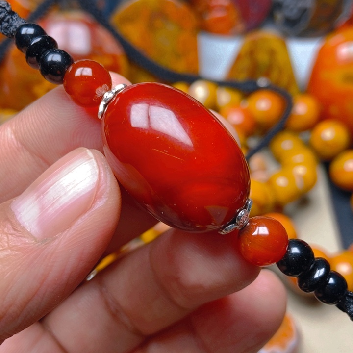 玛瑙/玉髓未镶嵌吊坠