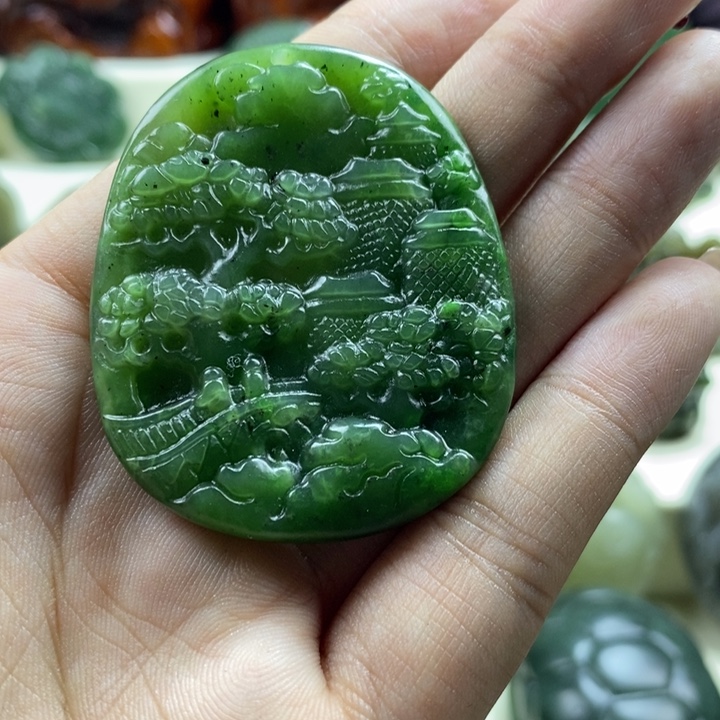 和田玉未镶嵌颈饰