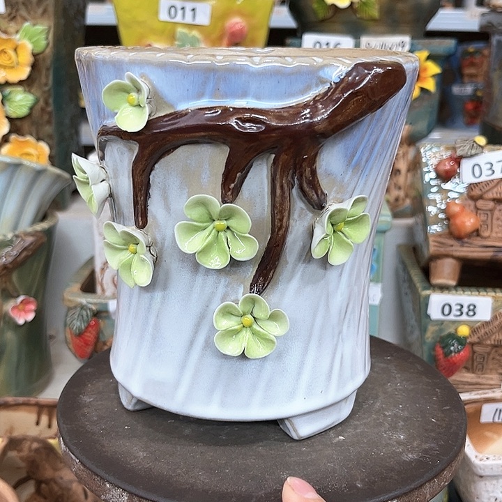 紫砂花盆粗陶材质多肉花盆