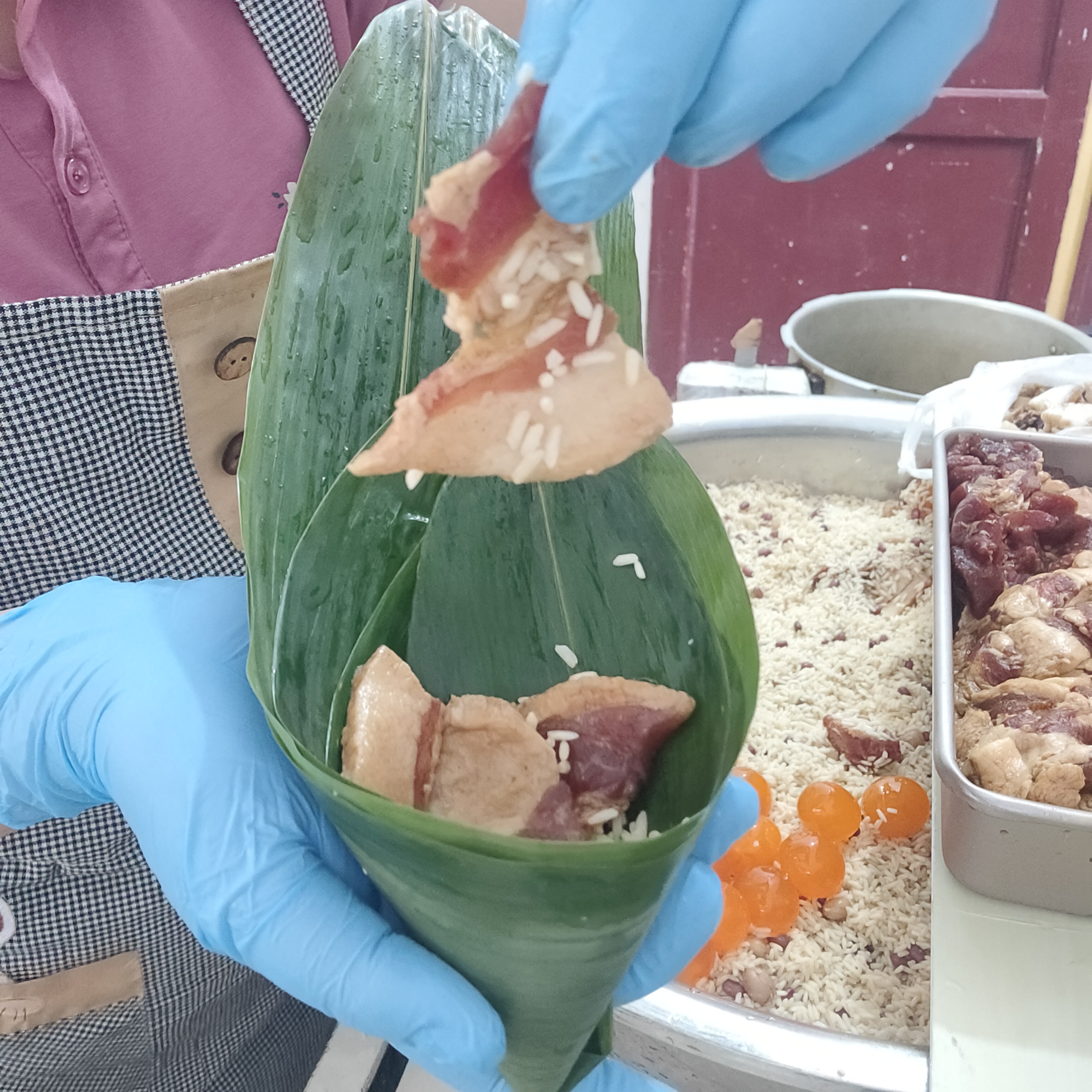 莲花粽 农家私房粽 五花肉粽十只（160克*10只）