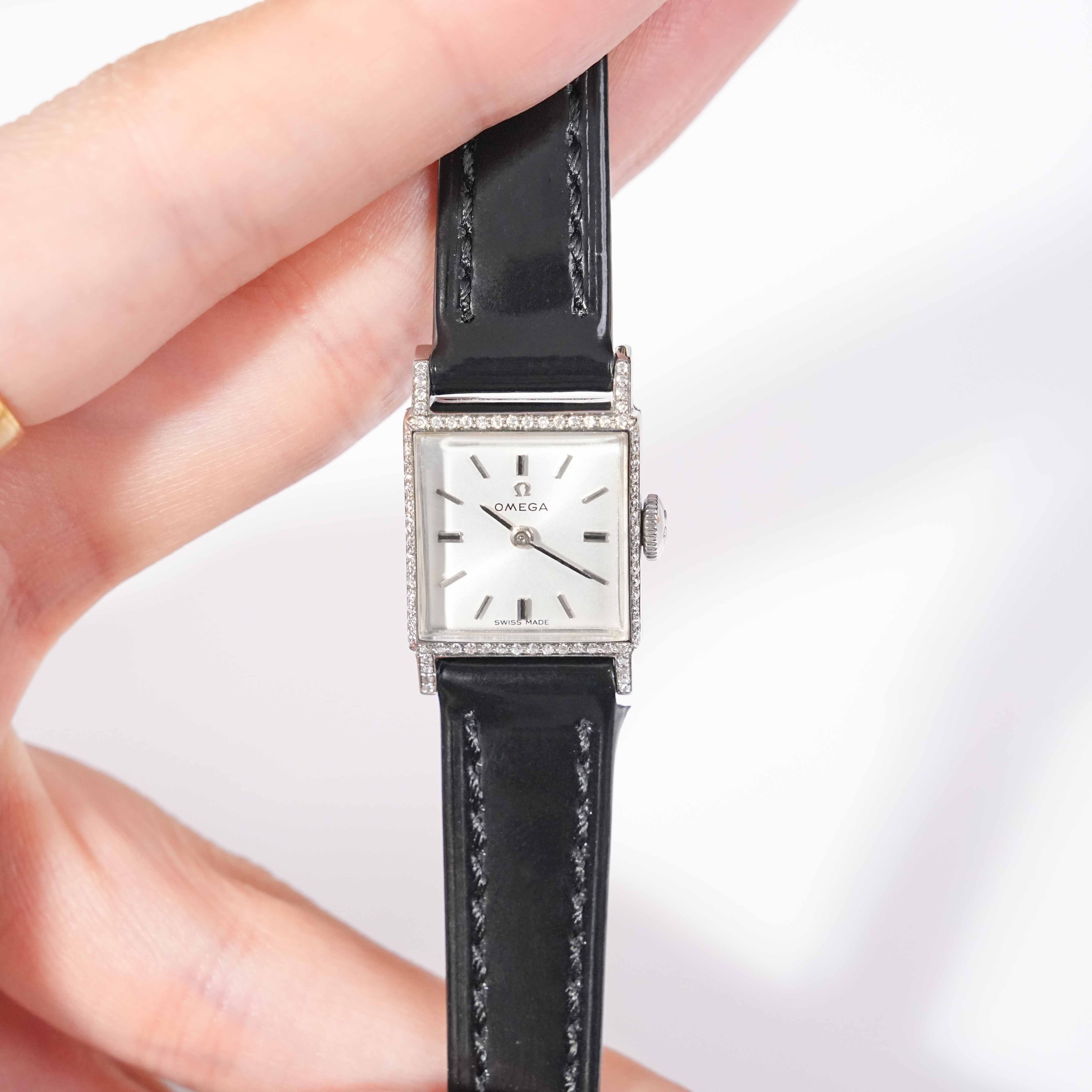 95新 Omega/欧米茄 16*17.5mm手动机械QA2689后钻盘碟飞系列凯1