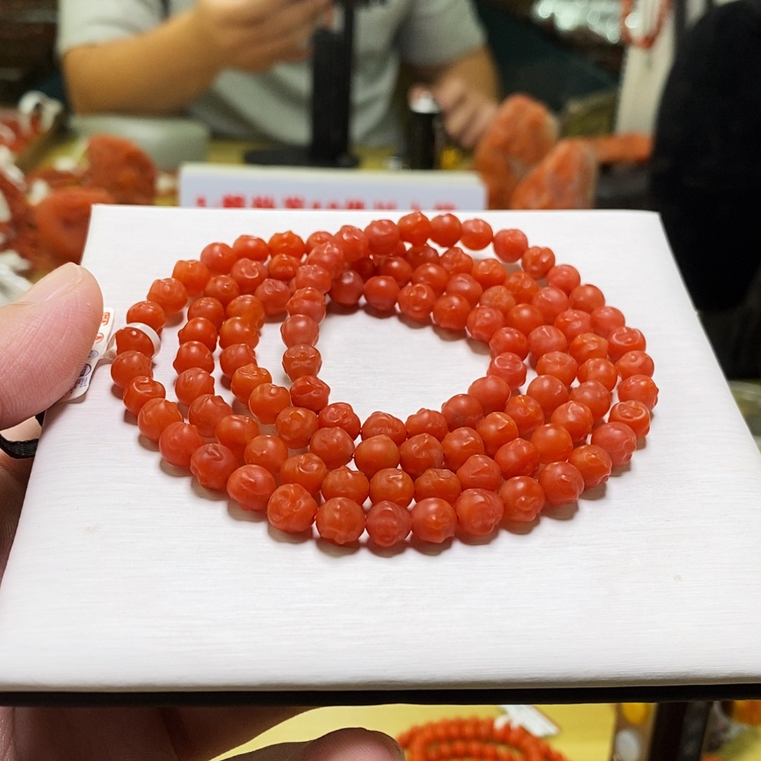 南红玛瑙未镶嵌手链