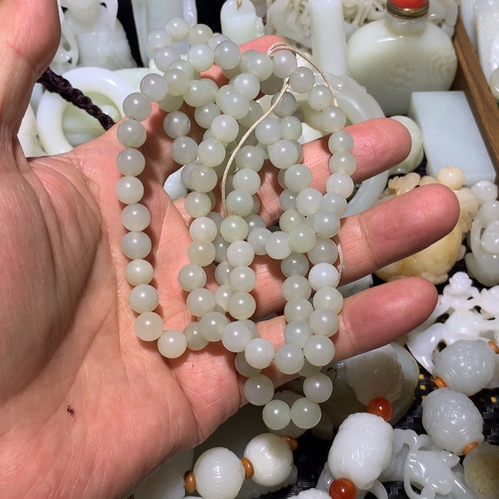 和田玉（白玉）颈饰未镶嵌悦*