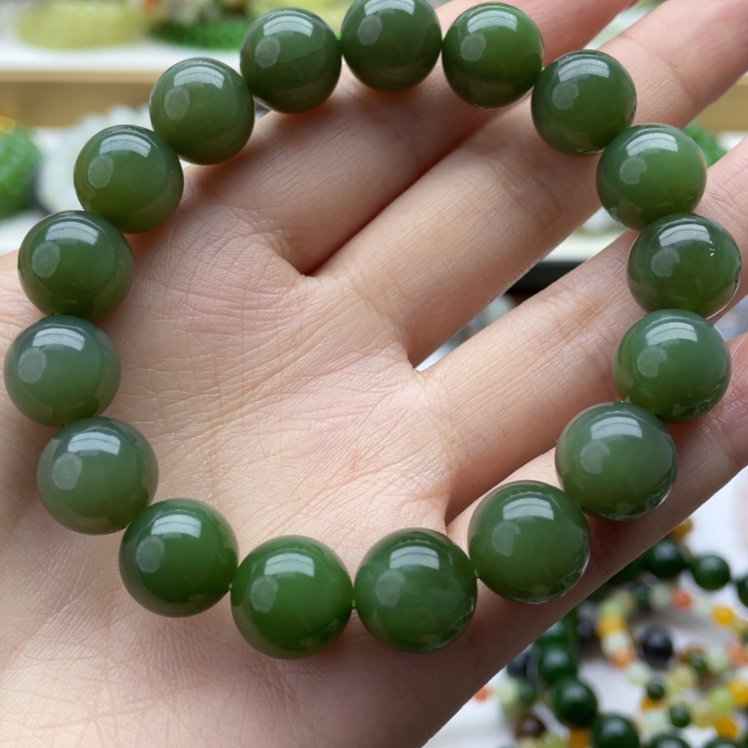 和田玉未镶嵌手链