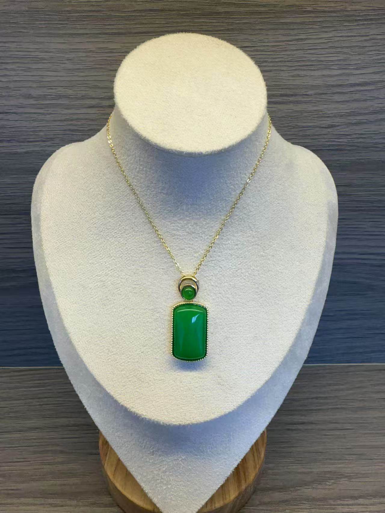 【小伍珠宝】高端段家料方牌吊坠