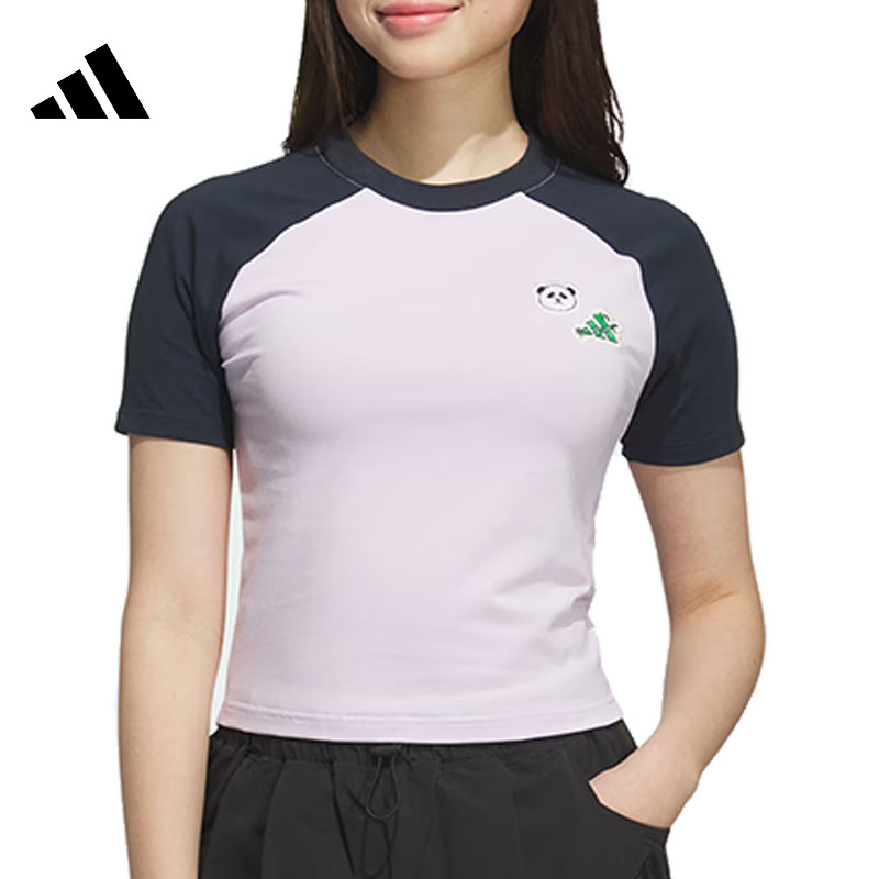adidas阿迪达斯女子运动休闲短袖T恤KC1497 S