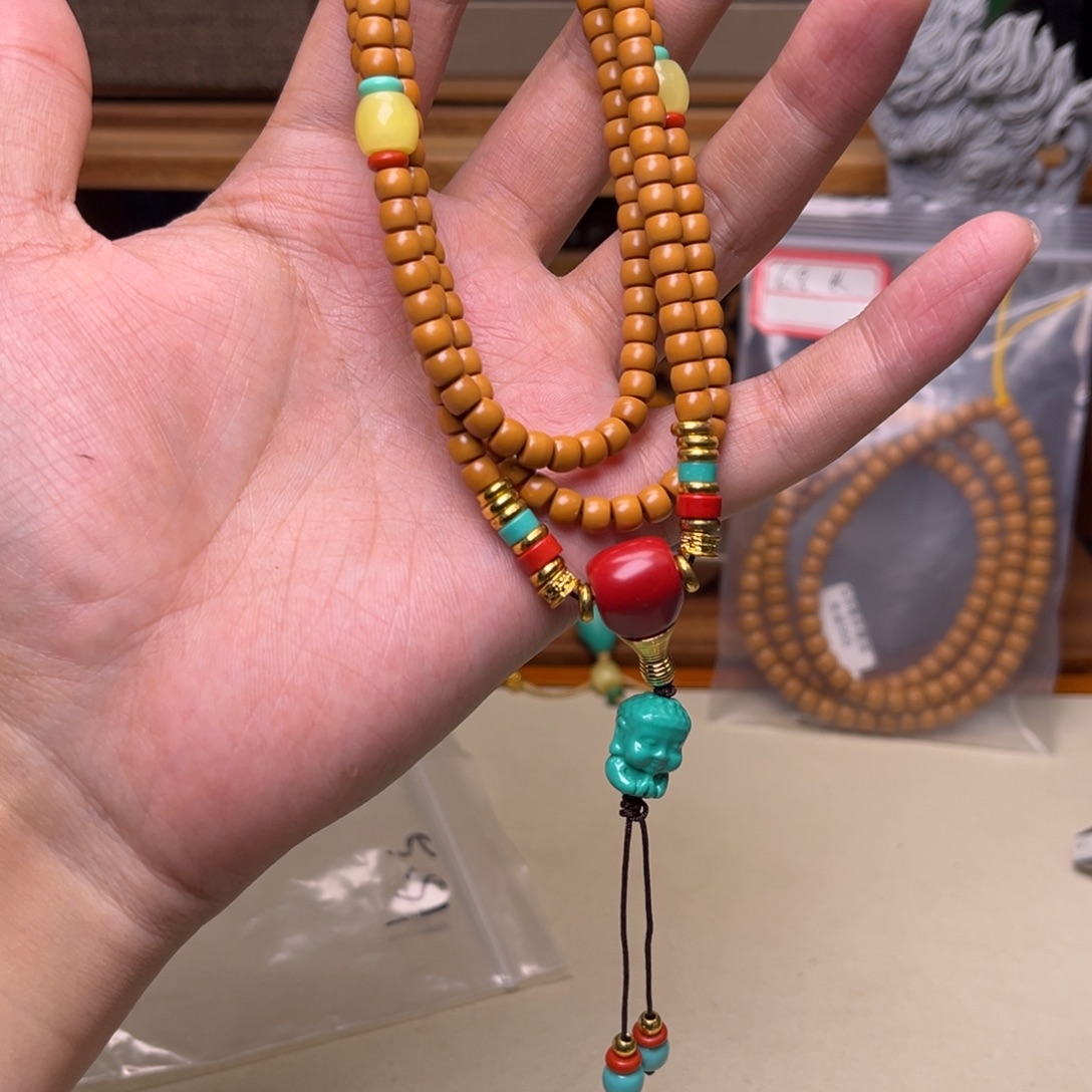 把件橄榄核橄榄核核尖@@长串5.5满配 红三通 清