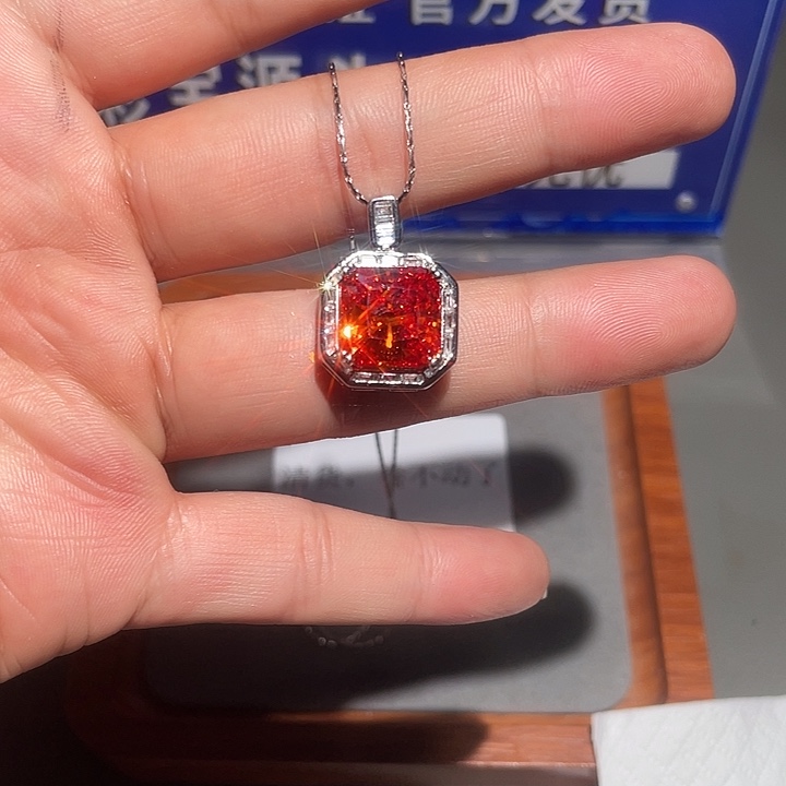 颈饰银S925镶嵌碧玺07