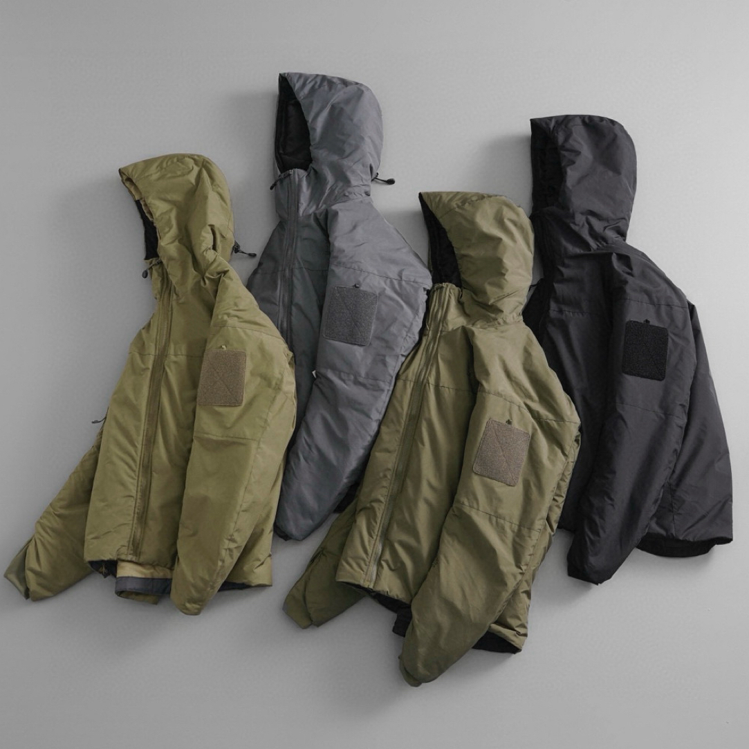 光版军棉GEN2.1抗撕裂格纹男款户外防风防水连帽保暖夹克外套棉服