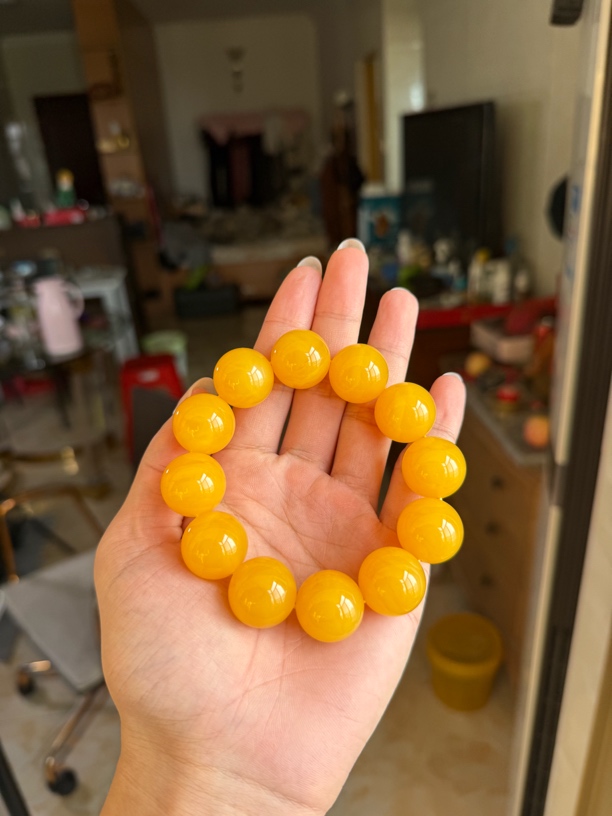蜜蜡同料20mm手串