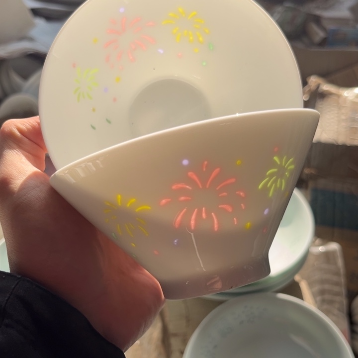 碗陶景德镇高温细白瓷餐具