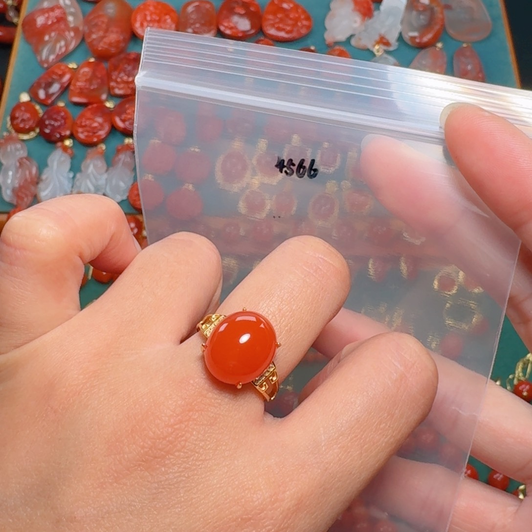 南红玛瑙南红银S925镶嵌