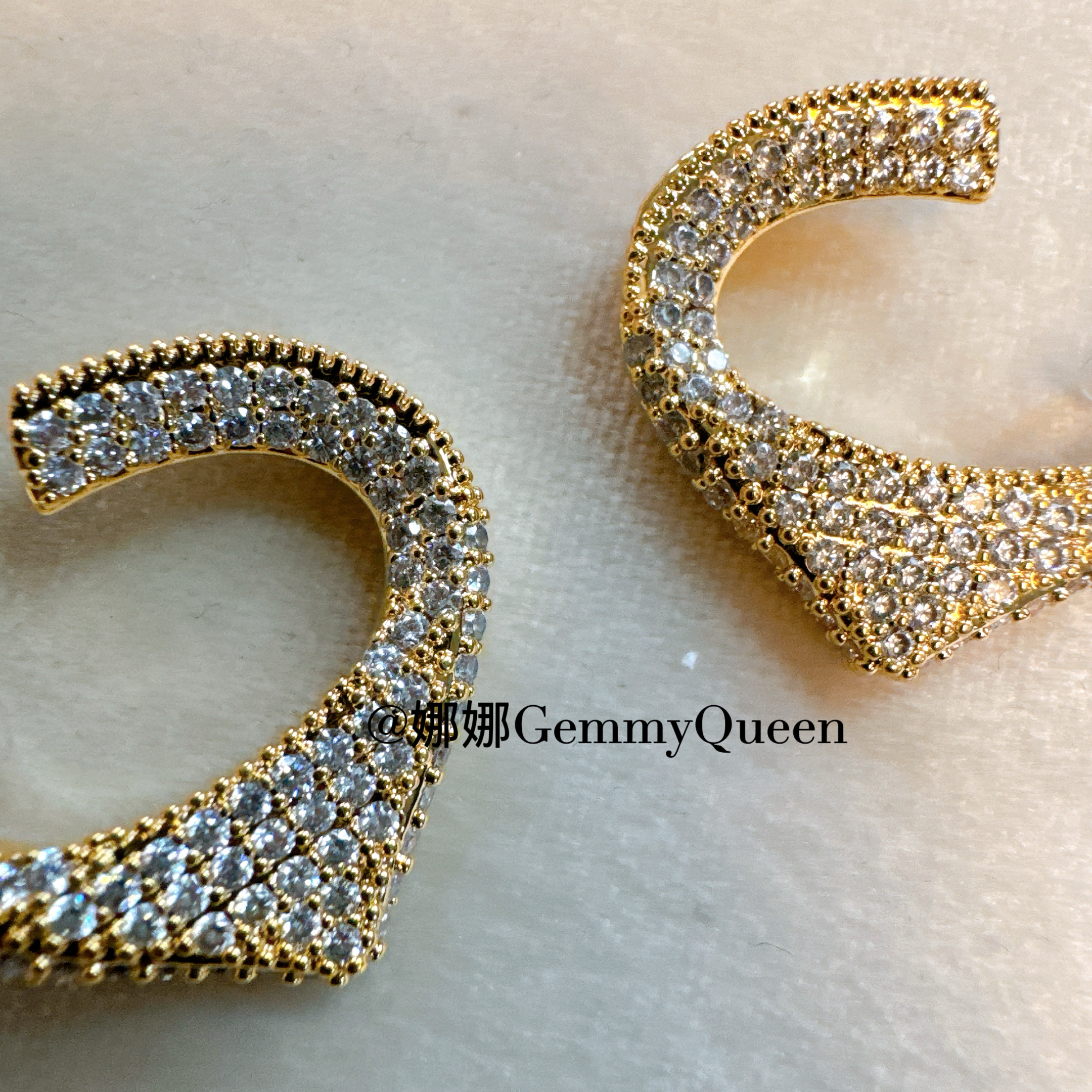 铜合金合成锆石耳饰 娜娜GemmyQueen耳环GQ09268