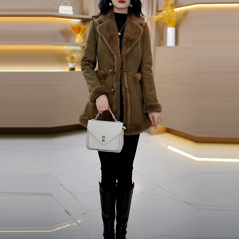 2025冬季新款A3701外套休闲千鸟格简约秋冬短款修身常保暖韩版