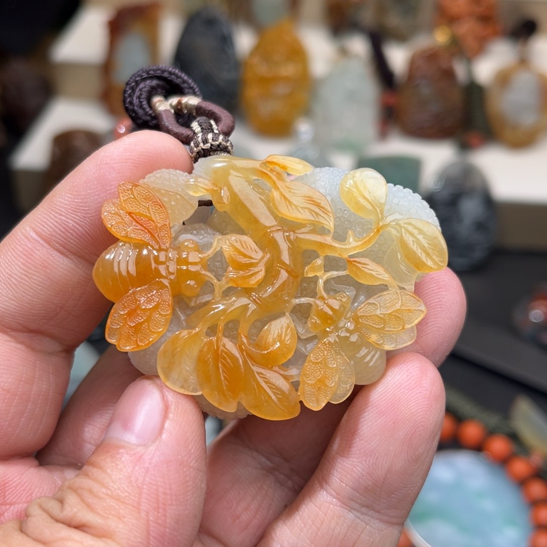 【闪购商品】定制翡翠未镶嵌缅甸翡翠特色件天道酬勤