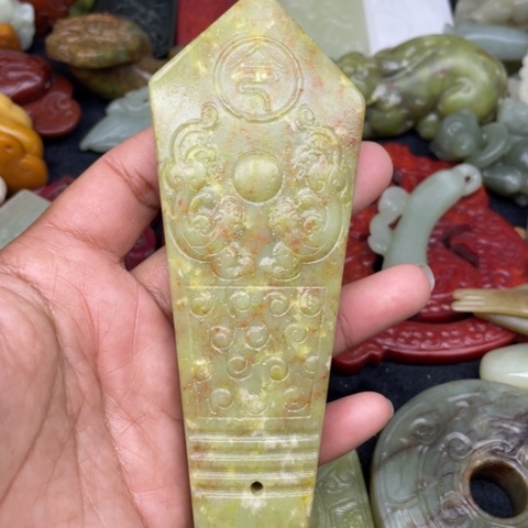 蛇纹石玉颈饰未镶嵌34