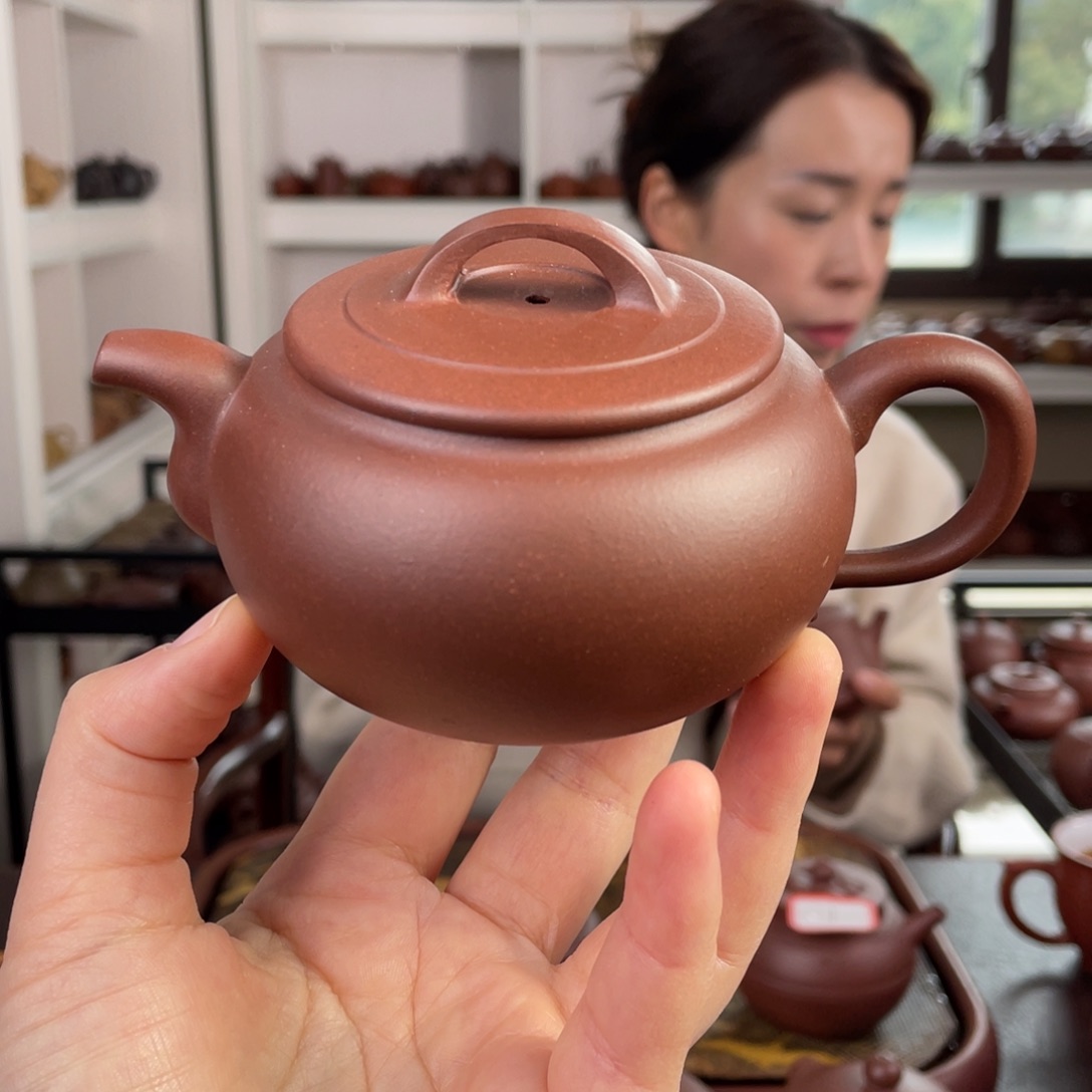 紫砂茶壶底槽清大韵瓦200cc