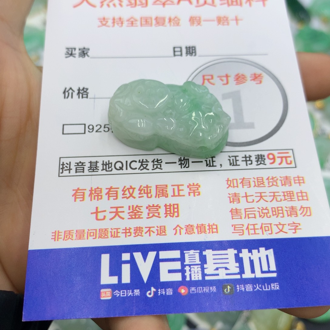 翡翠颈饰未镶嵌翡翠