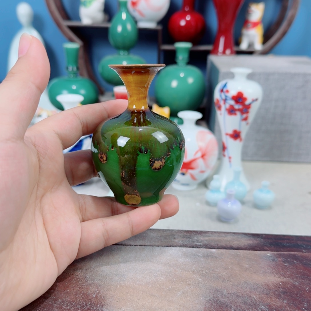 陶瓷手工小花器摆件
