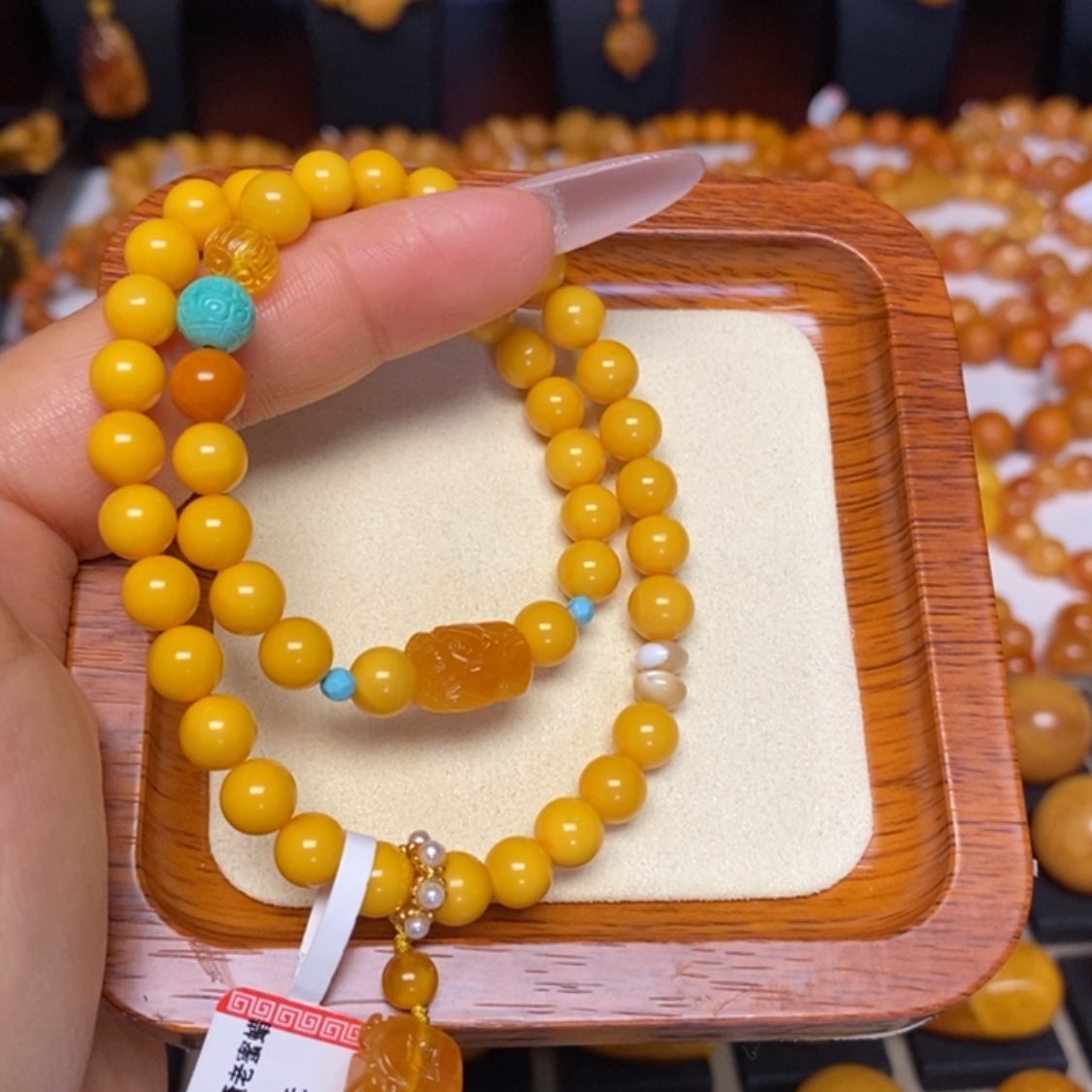 【闪购商品】蜜蜡手链未镶嵌手串
