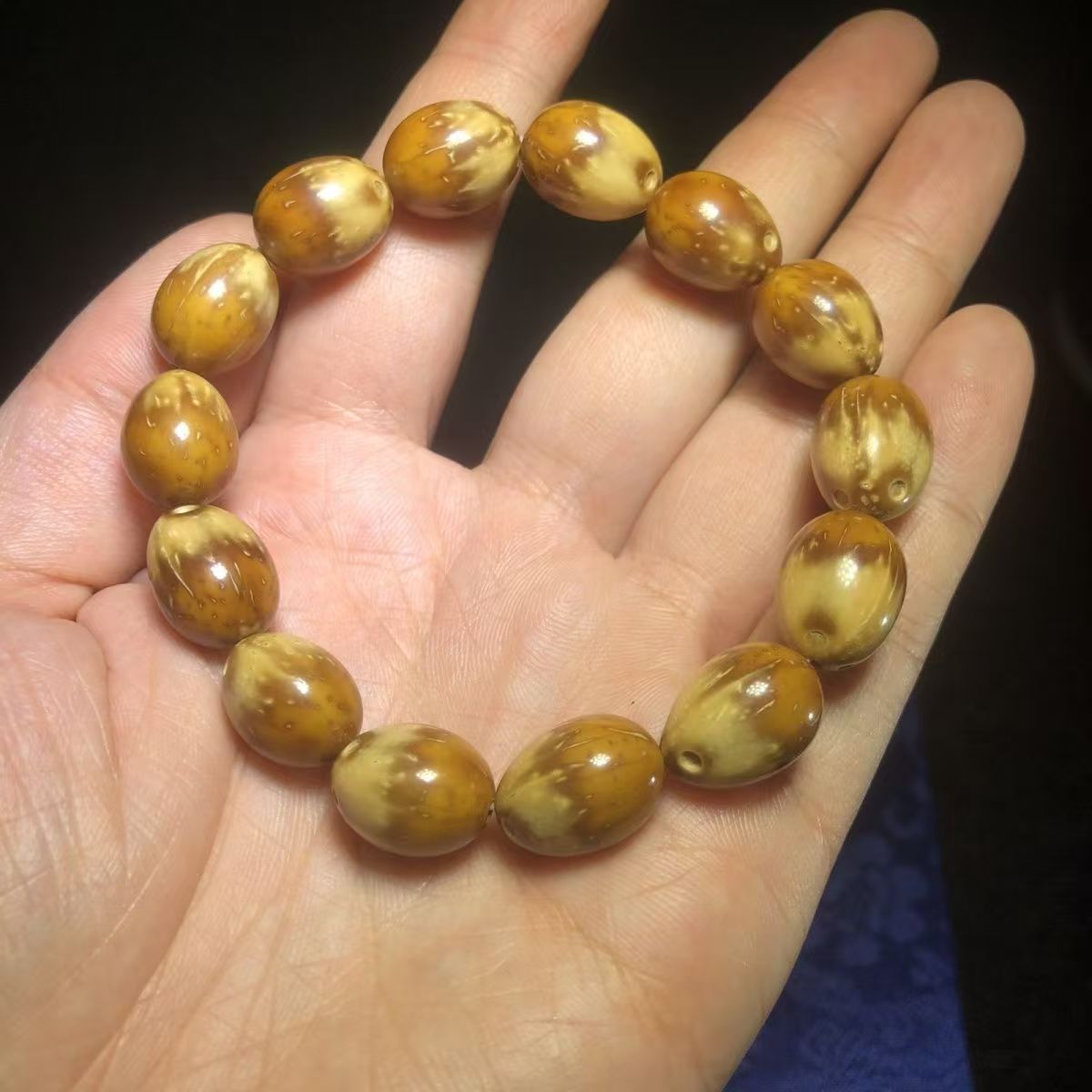 紫金鼠熊猫毕业级文玩手串