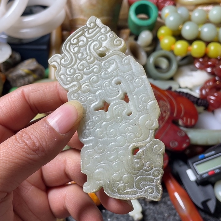 和田玉未镶嵌吊坠(不含链)