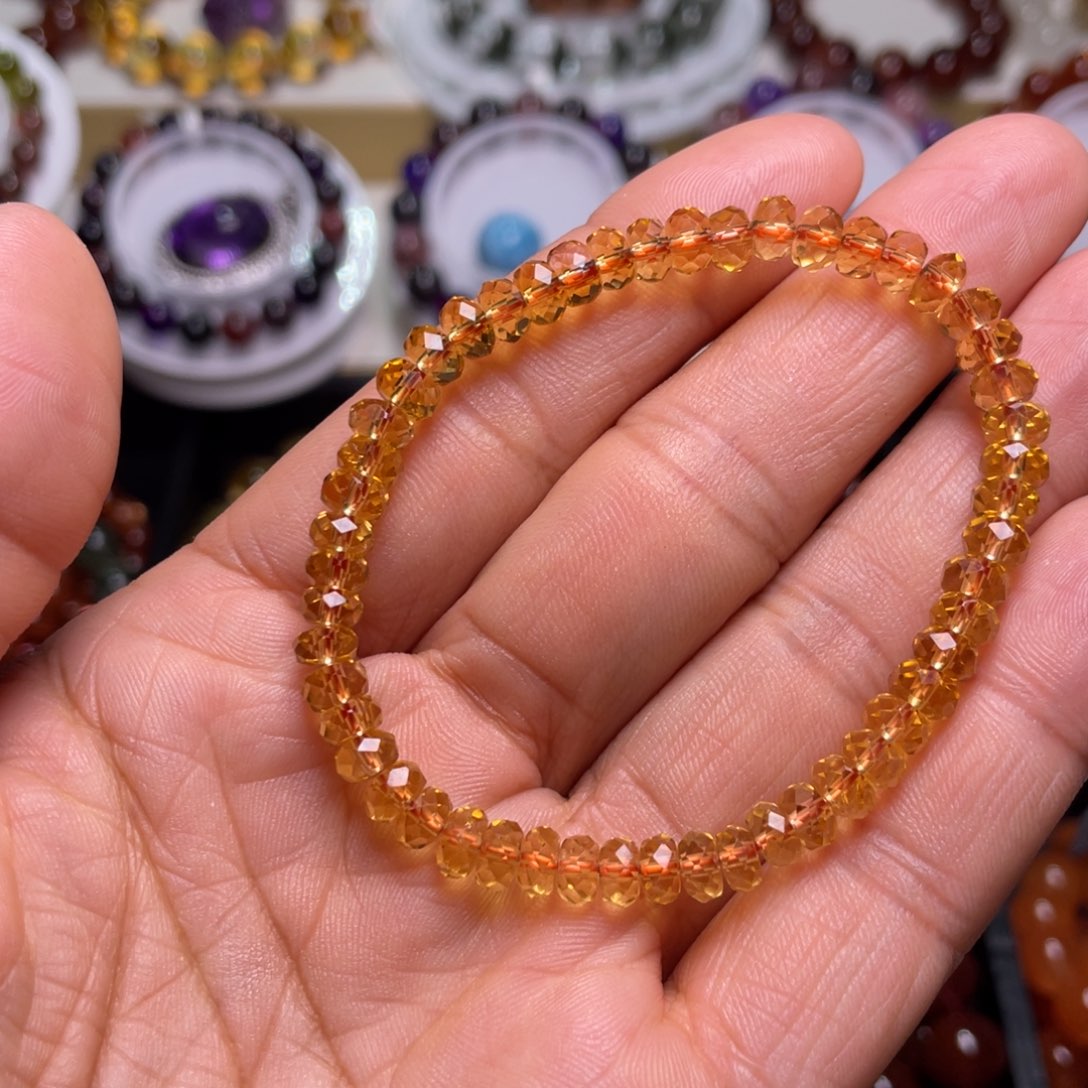 水晶手链未镶嵌巴西暴力黄