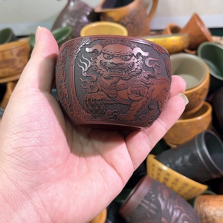 茶杯紫砂全手工紫砂主人杯