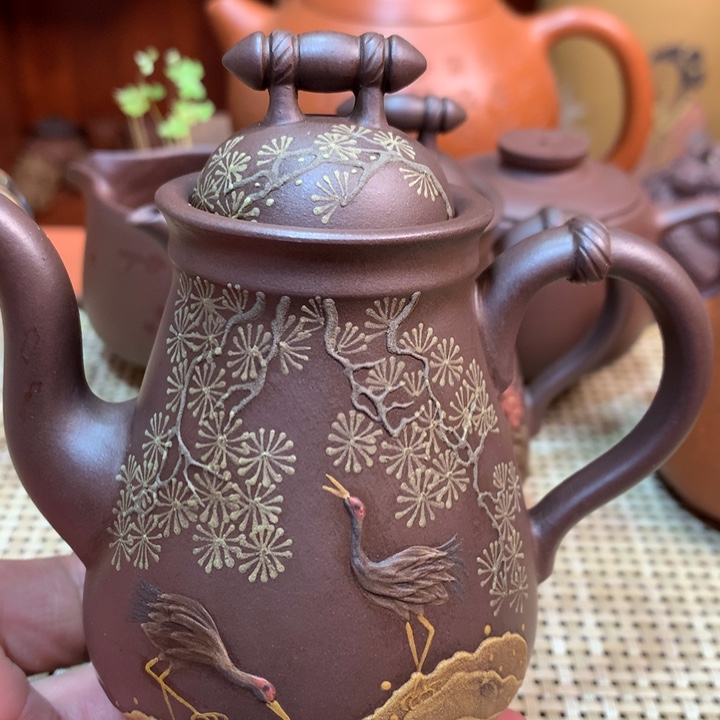 紫砂茶壶开**果宜兴原矿紫砂壶