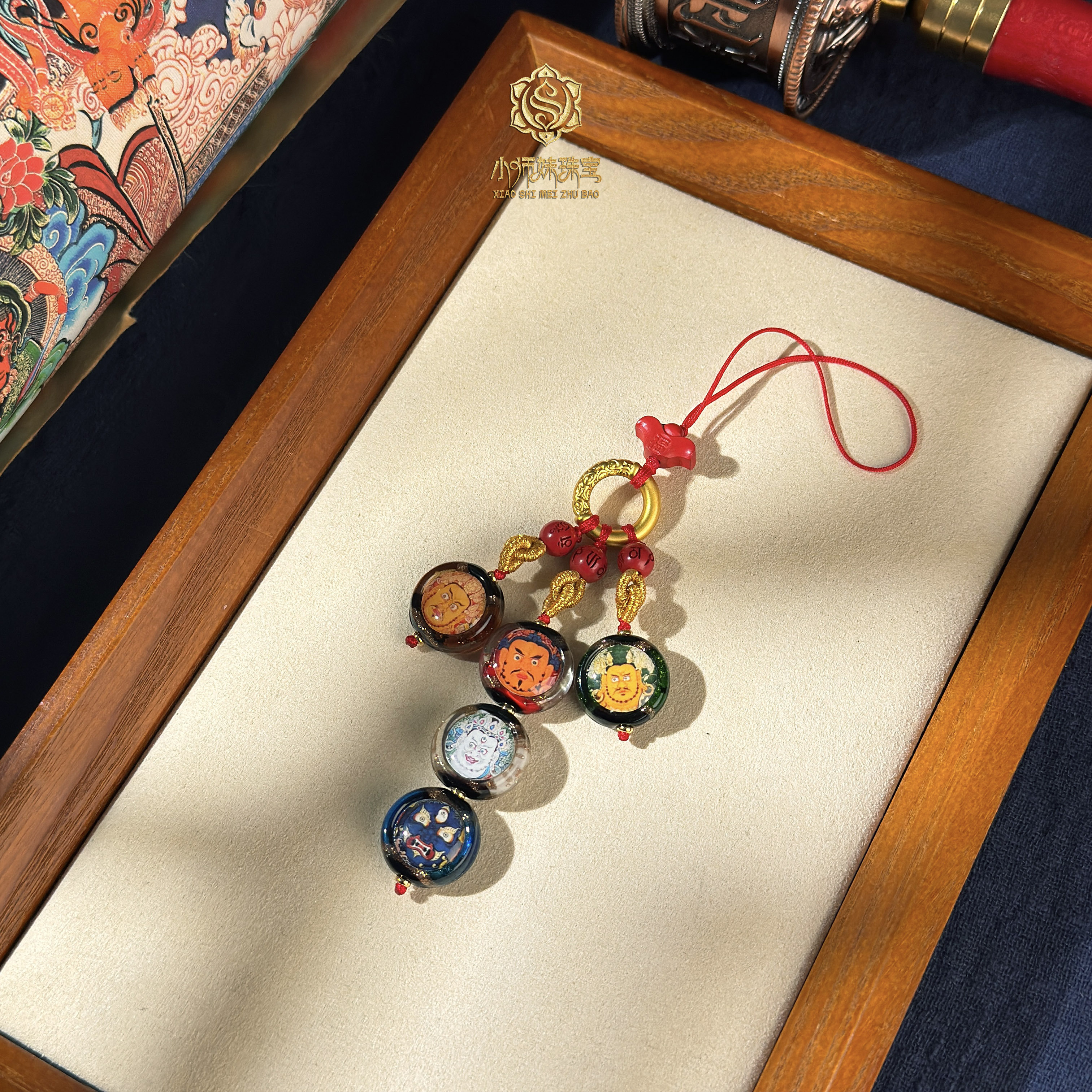 天然辰砂扶摇臻选|朱砂五路C挂饰