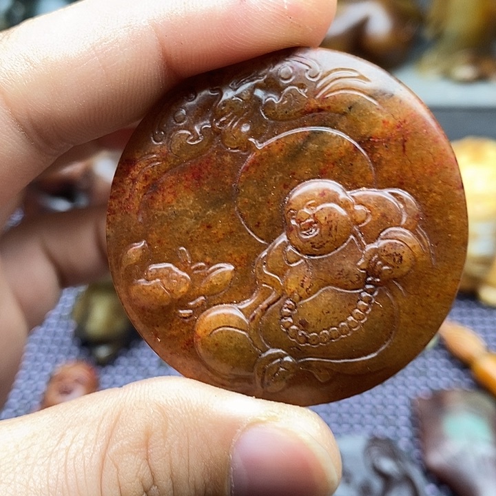 未镶嵌蛇纹石玉颈饰