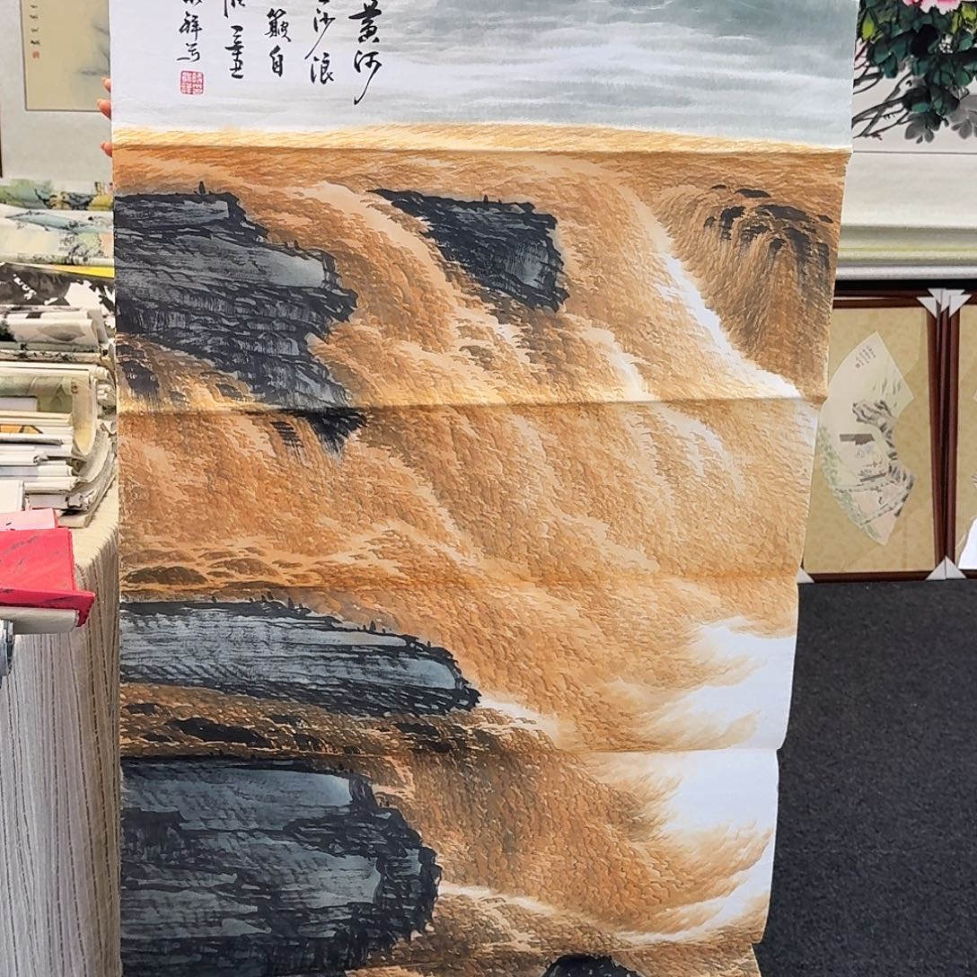 纯手绘国画作品好看四尺