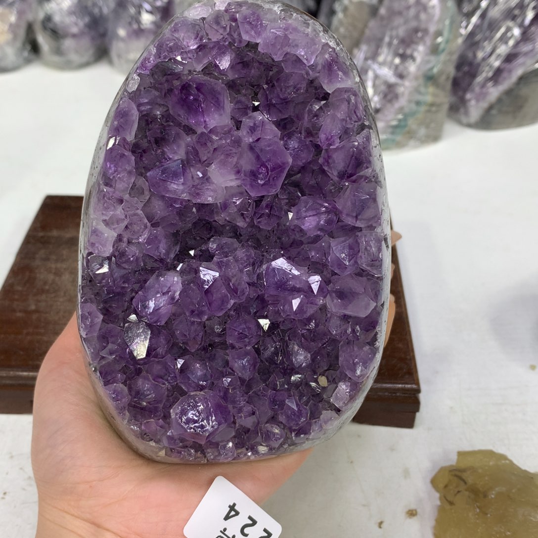 紫晶摆件未镶嵌水晶