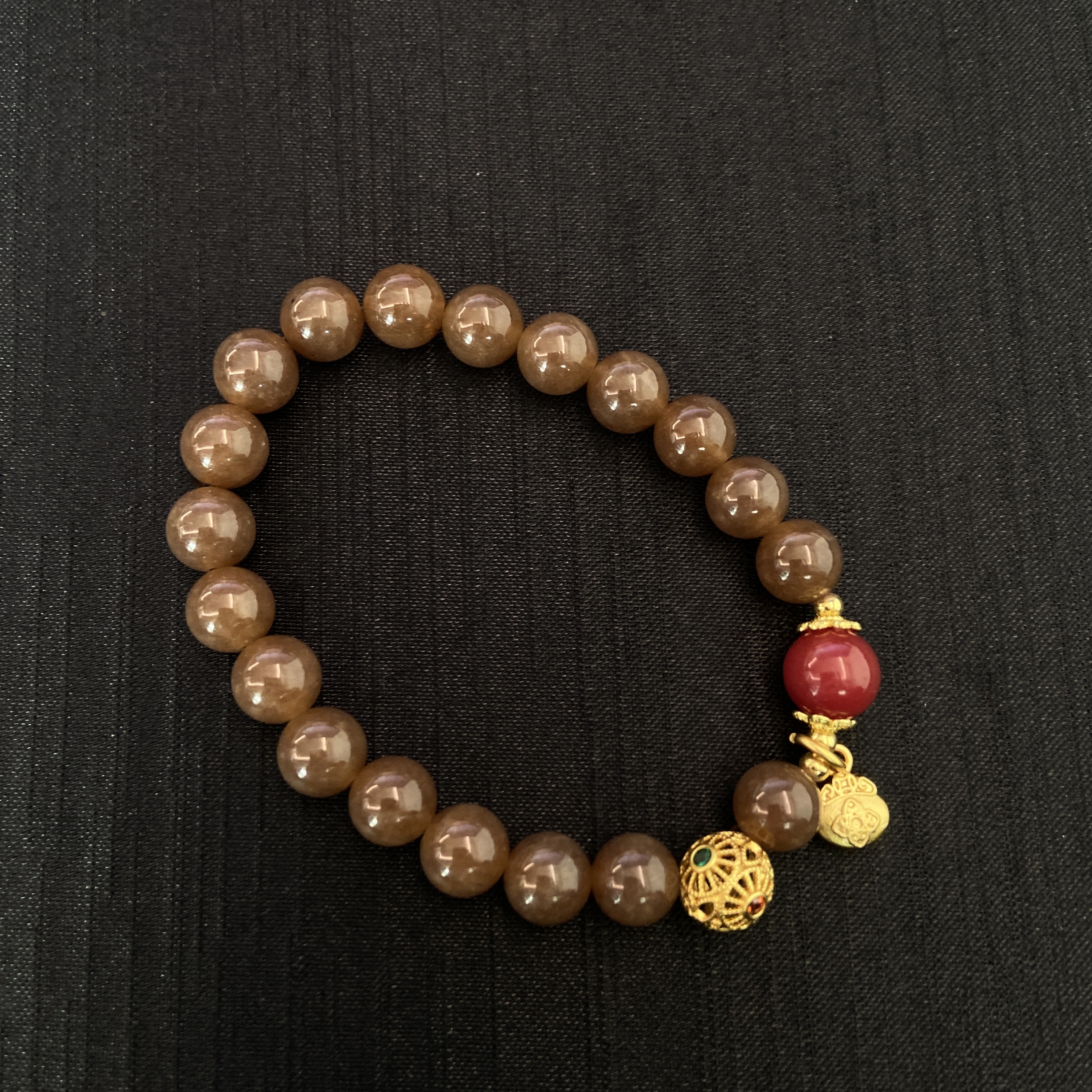 糖料南红手串8m+*（单件多样性发）009