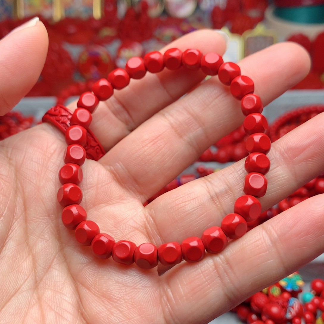 天然辰砂工艺品朱砂手串