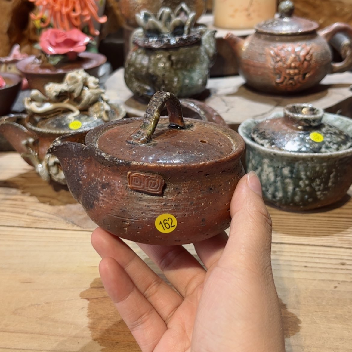 【闪购商品】柴烧茶具手工茶杯宝瓶162