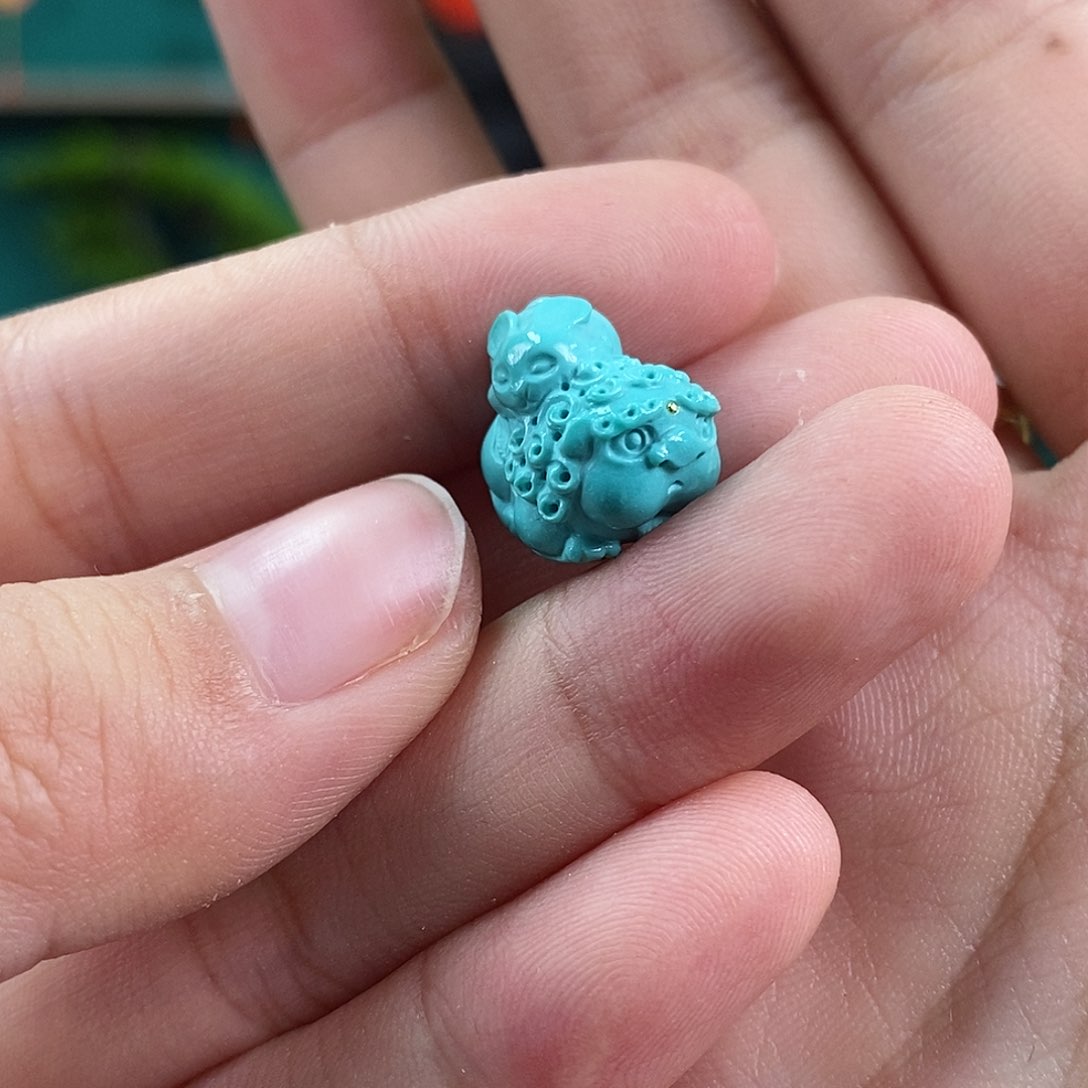 绿松石珠宝奇石未镶嵌