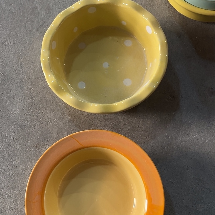 陶两个装陶瓷餐具孤品