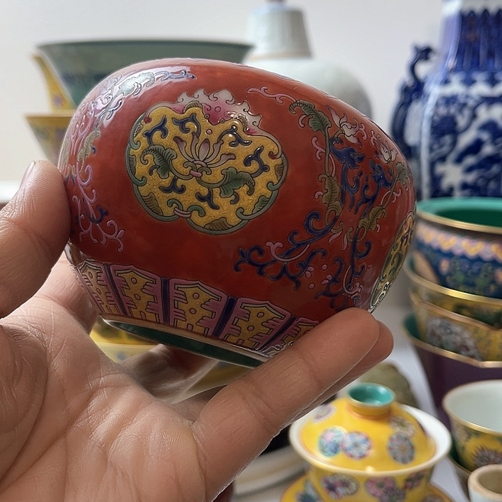 摆件钱*珐琅彩 珐琅彩 罐