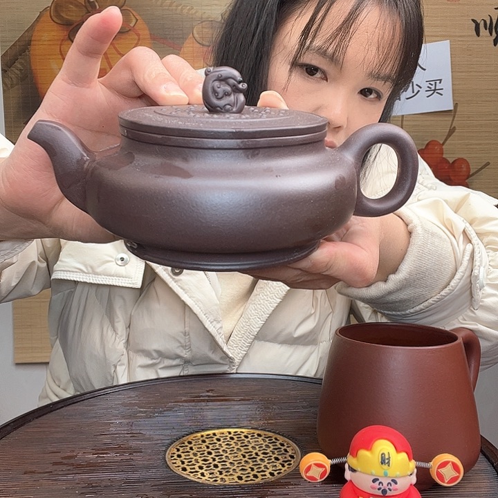 紫砂茶杯原矿紫砂杯
