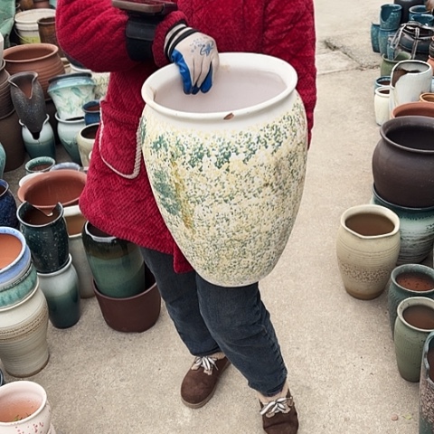 口27高41瑕疵盆子 