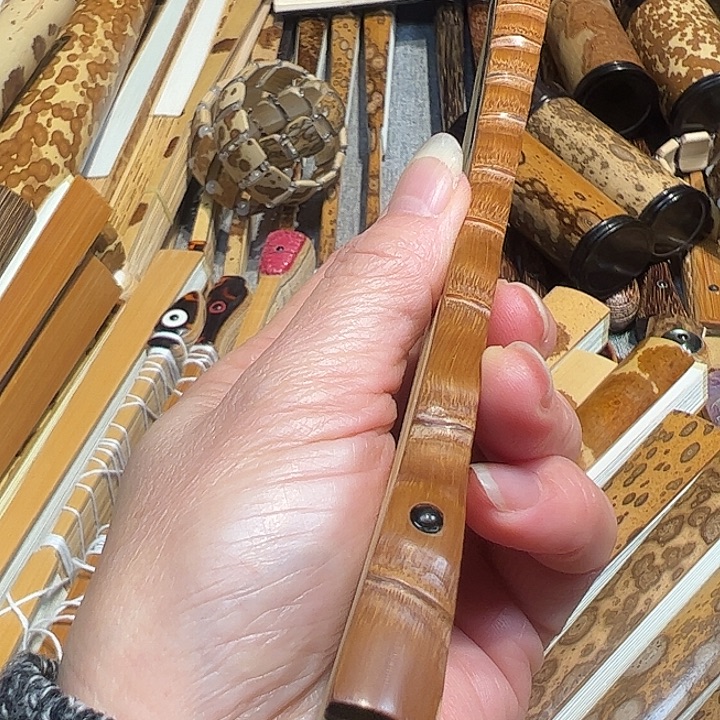 雪***荷扇子十八罗汉竹折扇