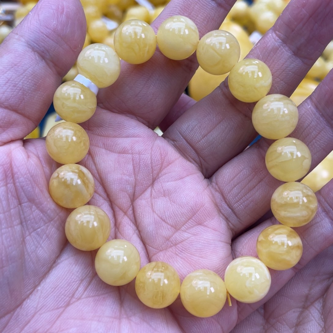 琥珀裸石未镶嵌琥珀蜜蜡11m m