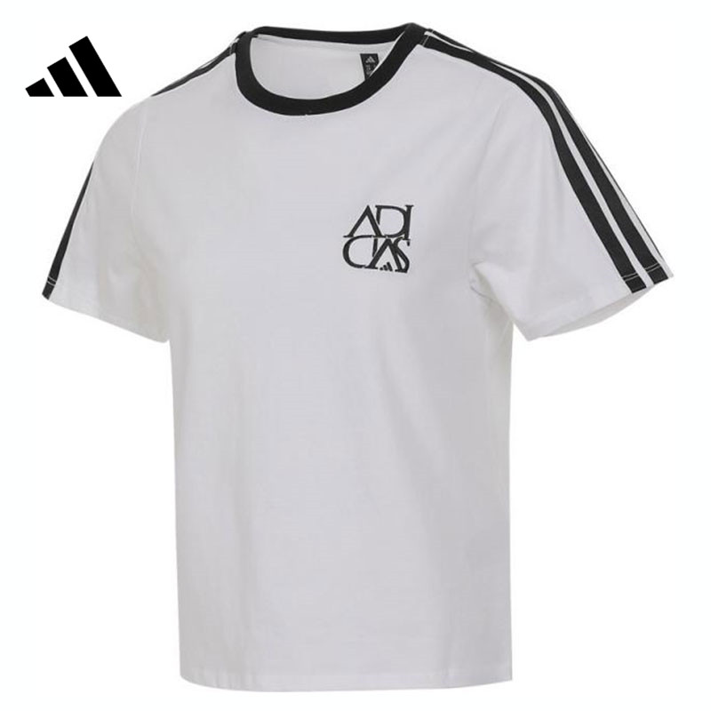 【流光风】adidas阿迪达斯女子运动潮流百搭休闲短袖T恤JY7627