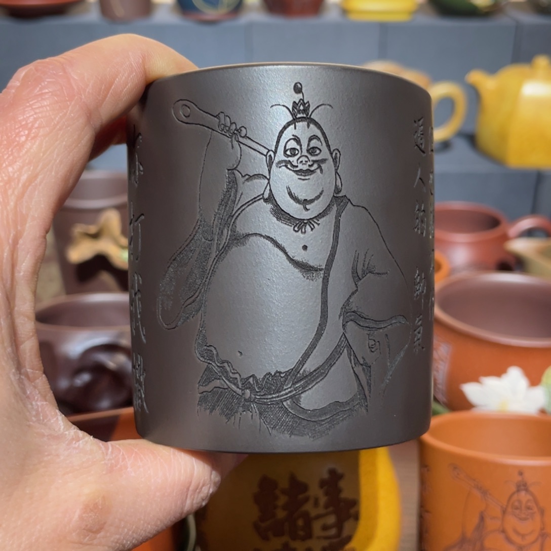 原矿紫砂手工主人杯