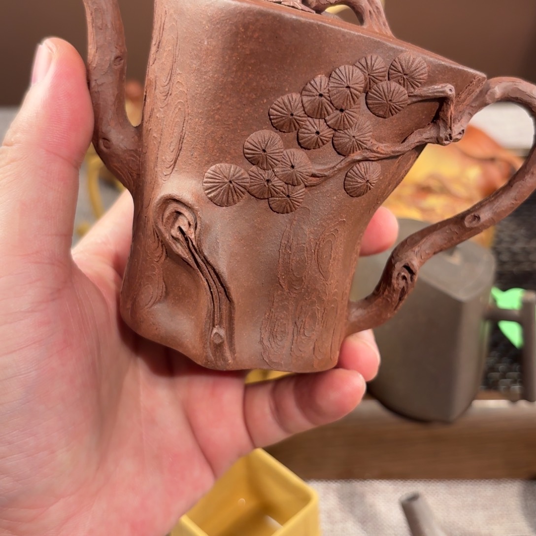 茶壶紫砂全手工树桩