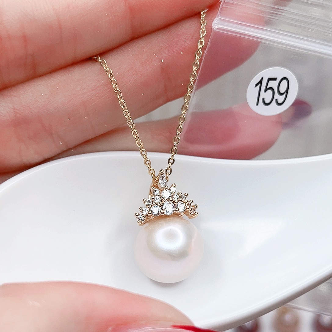 合金淡水珍珠吊坠(赠链)